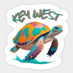 Key West Turtle Sticker